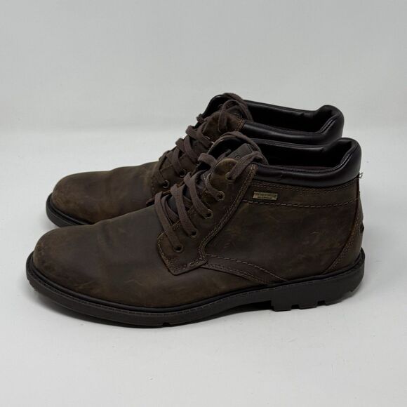 Rockport Storm Surge Waterproof Chukka Boots Mens 10 M Brown Leather Gorpcore main image 8
